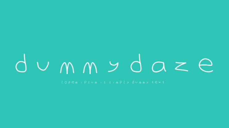 DummyDaze Font