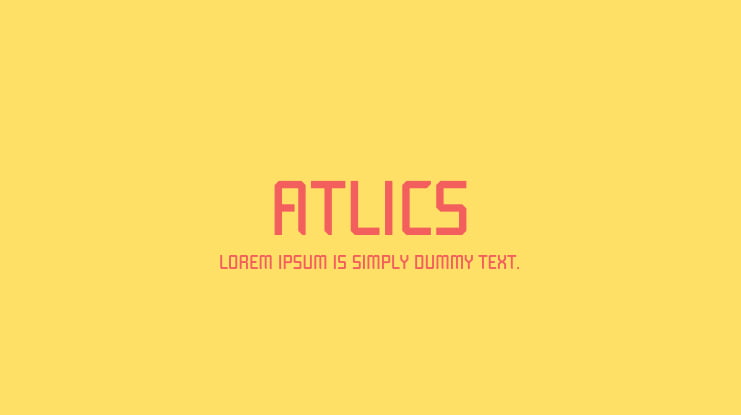 Atlics Font