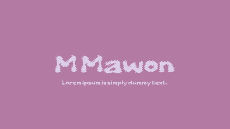 M Mawon Font