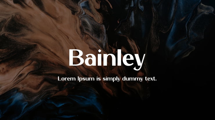 Bainley Font