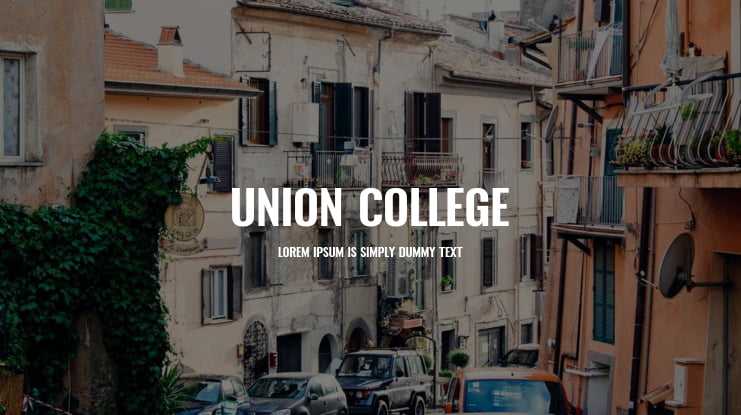 Union College 2 Font Family