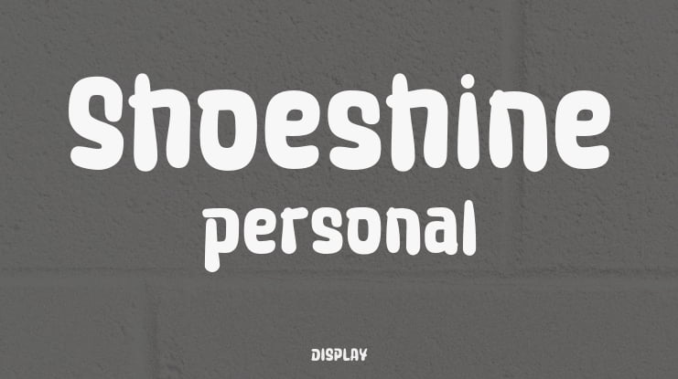 Shoeshine personal Font