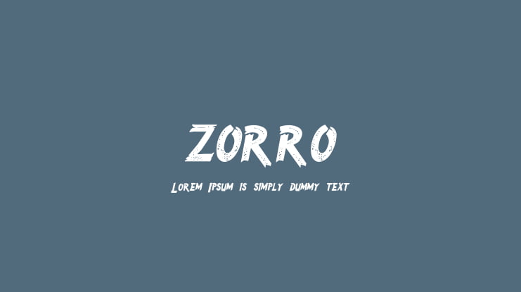 ZORRO Font Family