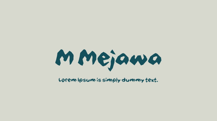 M Mejawa Font