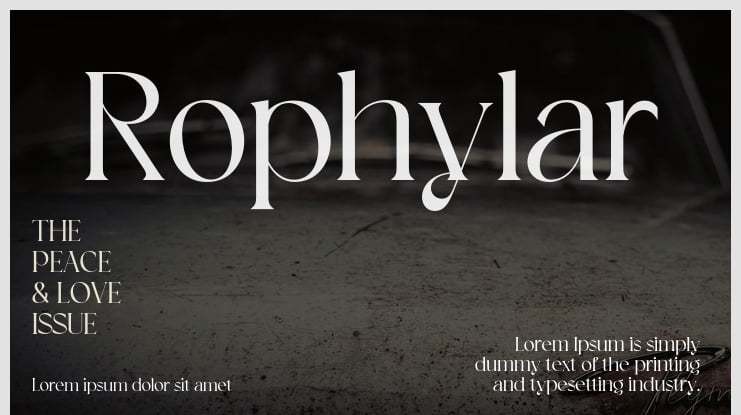 Rophylar Font