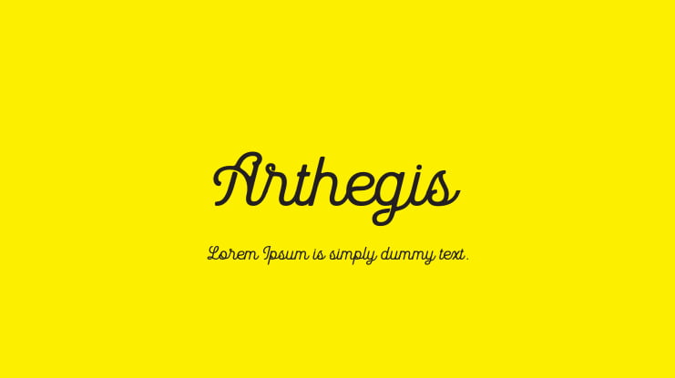 Arthegis Font