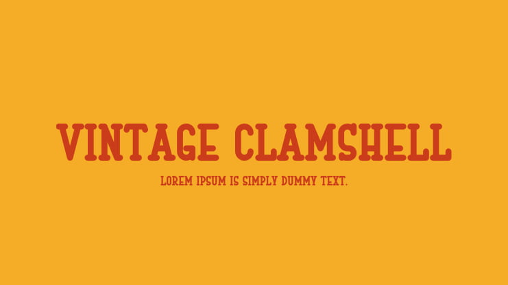 Vintage Clamshell Font