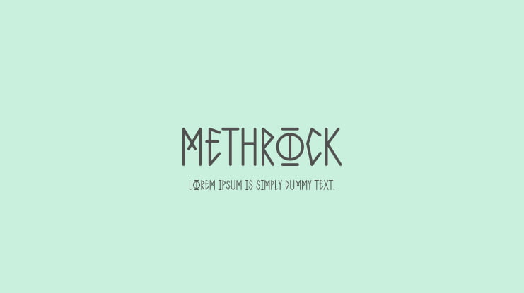 Methrock Font