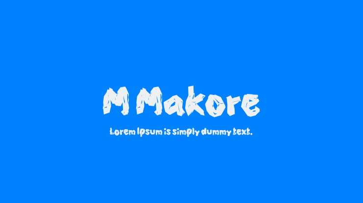 M Makore Font