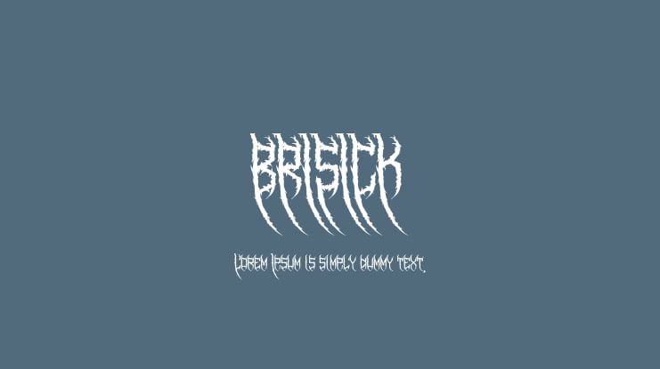 BRISICK Font