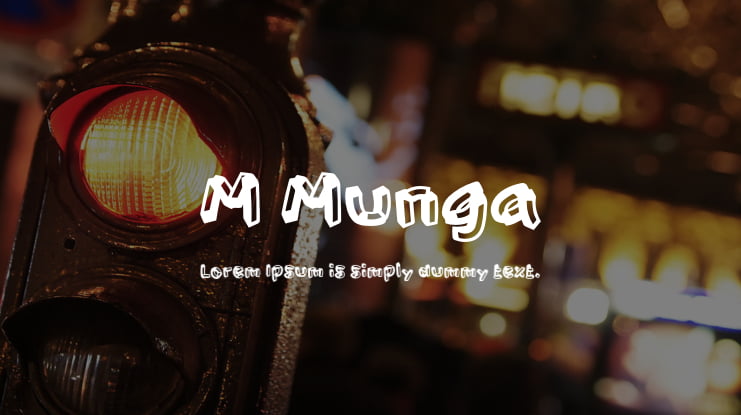 M Munga Font