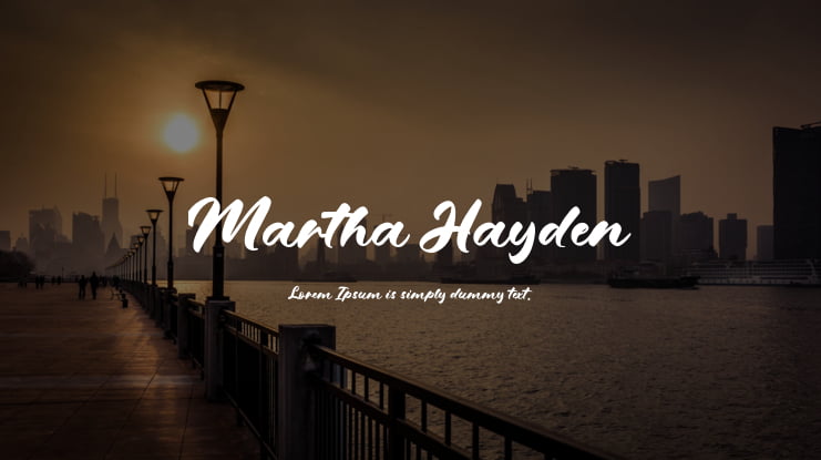 Martha Hayden Font