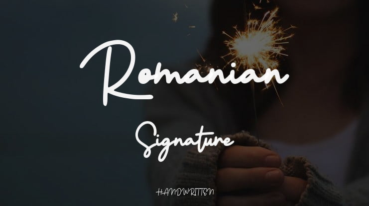 Romanian Signature Font