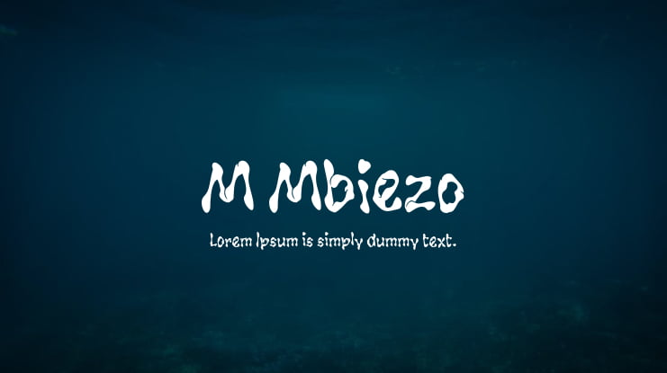 M Mbiezo Font