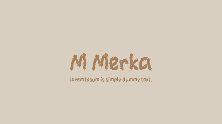 M Merka Font