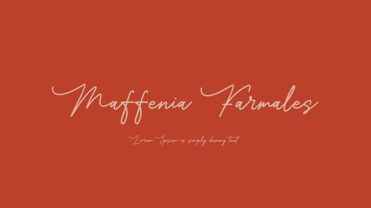 Maffenia Farmales Font