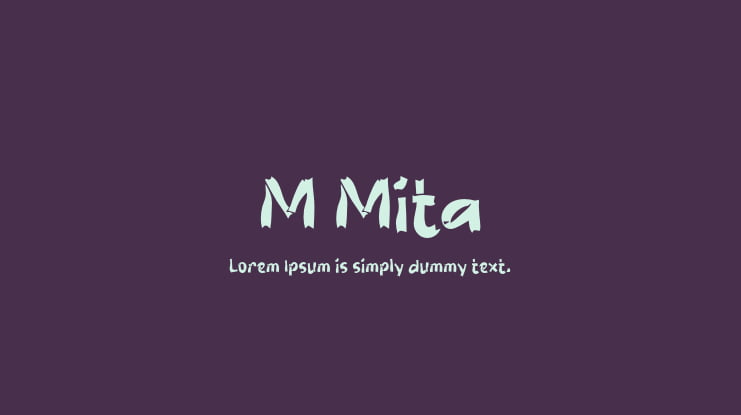 M Mita Font
