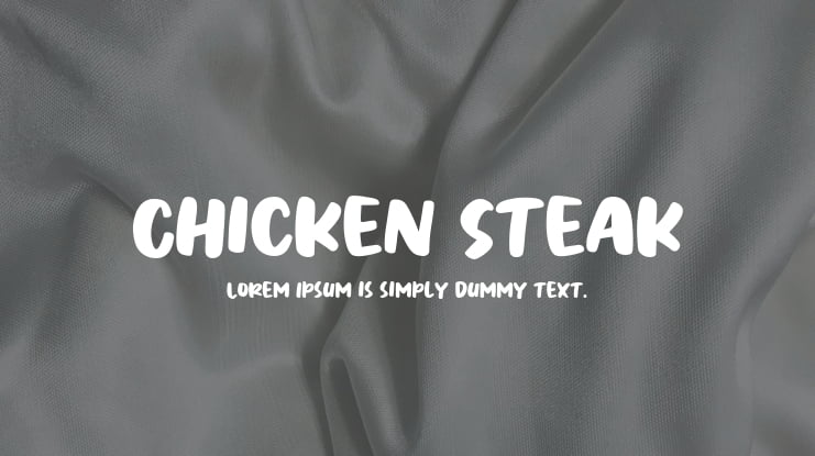 Chicken Steak Font Family