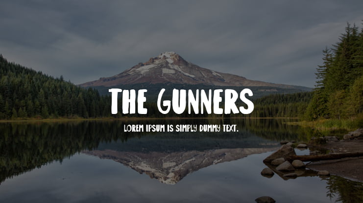 the gunners Font