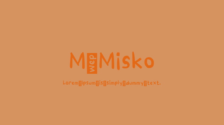 M Misko Font : Download Free for Desktop & Webfont