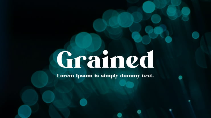 Grained Font