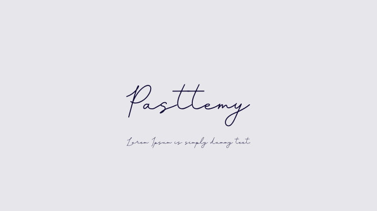 Pasttemy Font