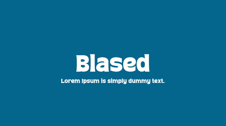 Blased Font