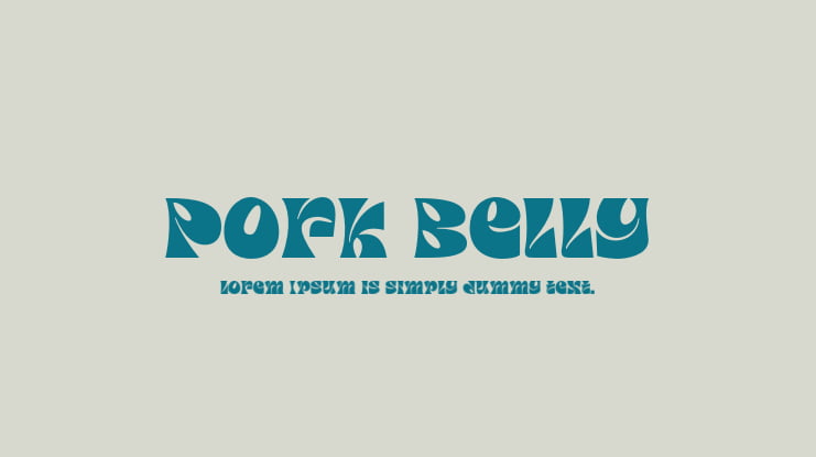Pork Belly Font