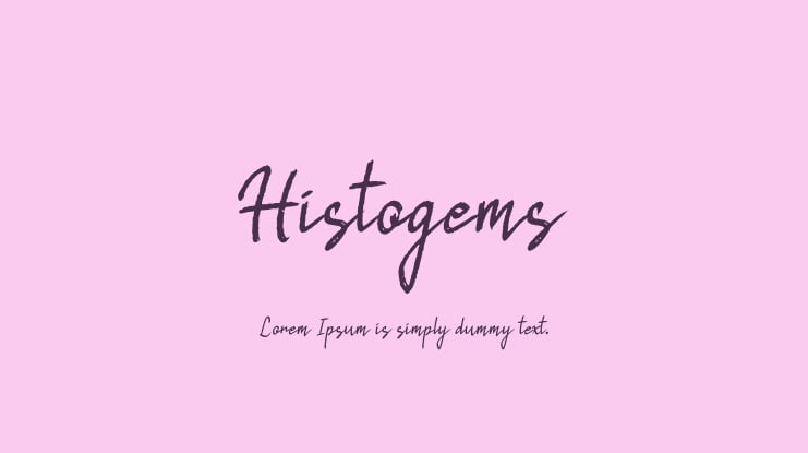 Histogems Font