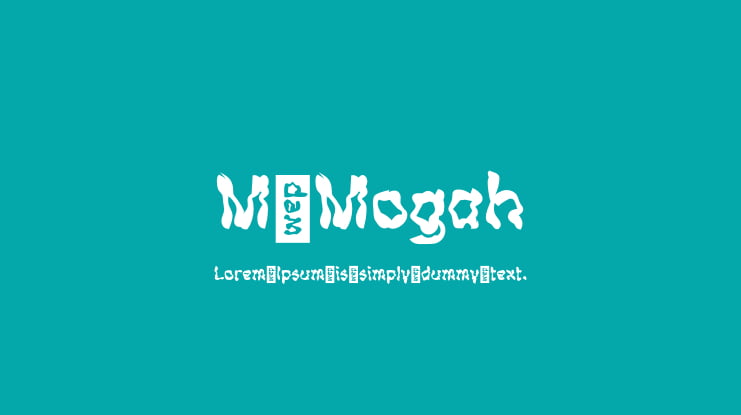 M Mogah Font