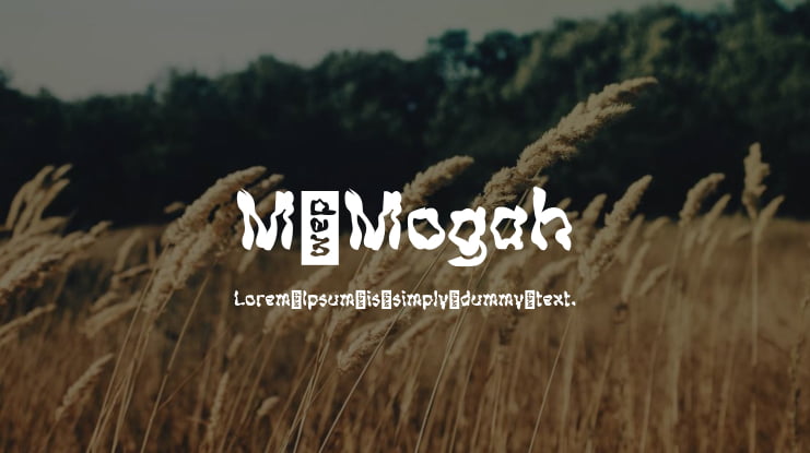 M Mogah Font