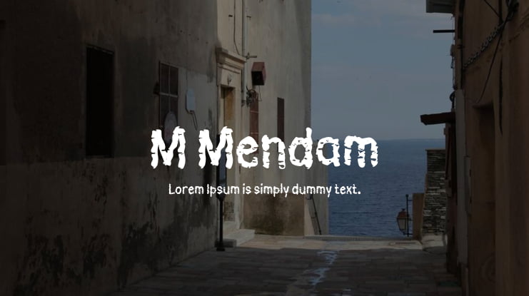 M Mendam Font