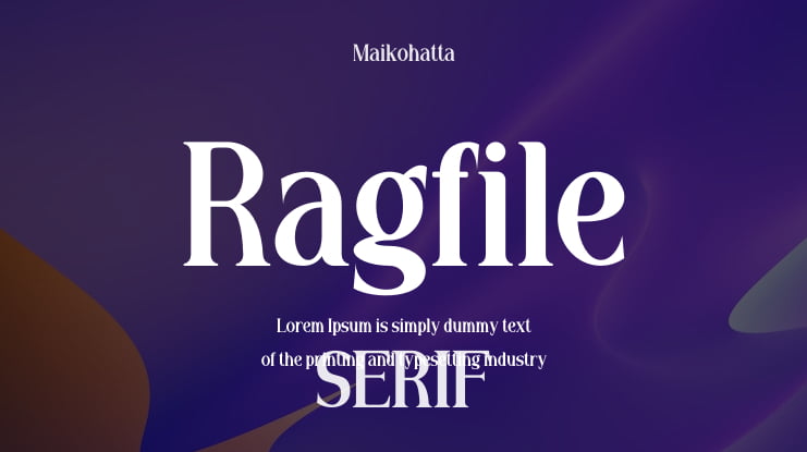 Ragfile Font