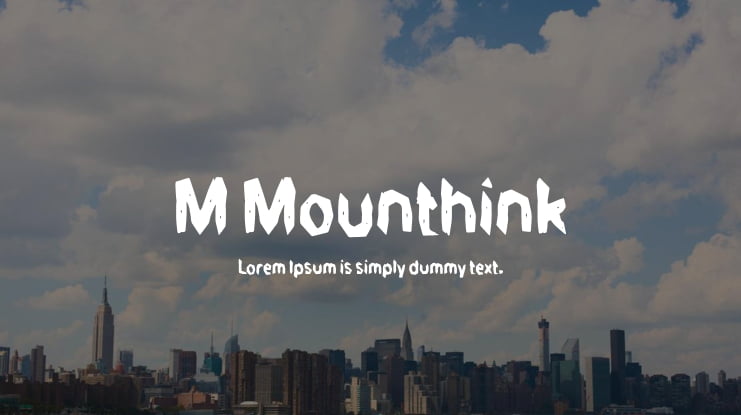 M Mounthink Font
