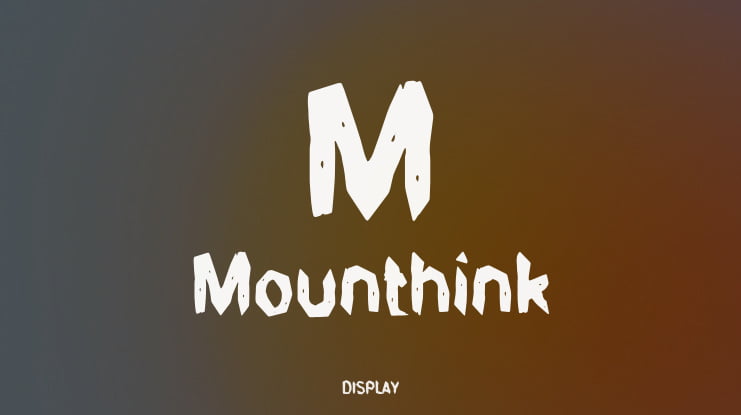 M Mounthink Font