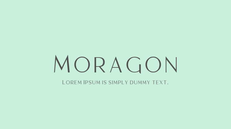 Moragon Font Family