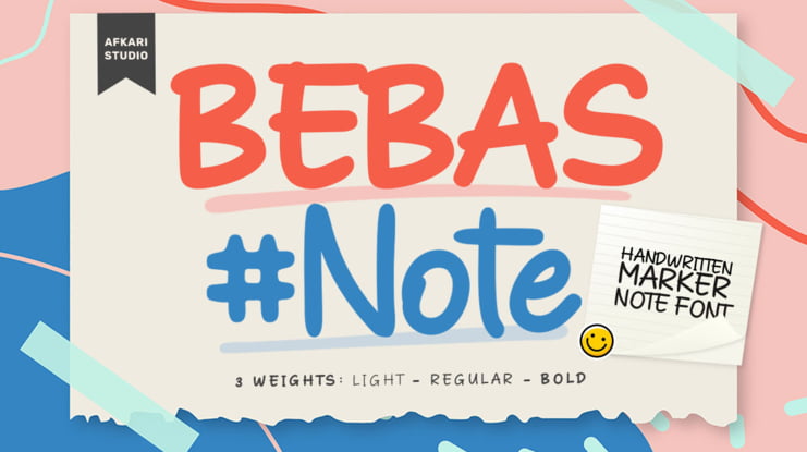 Bebas Note Font Family