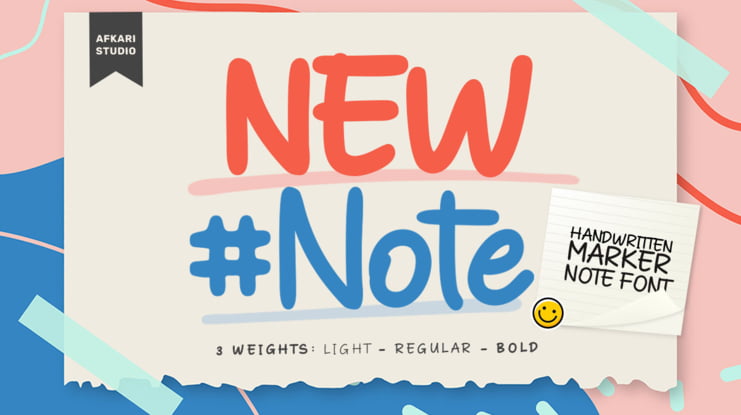 New Note Font Family