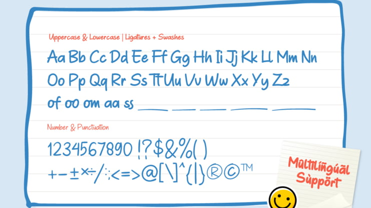 New Note Font Family