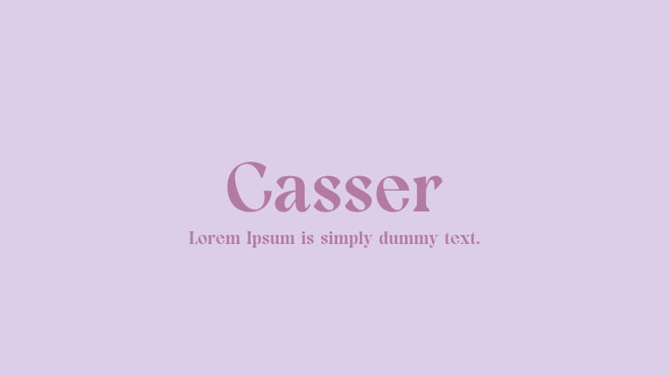 Casser Font