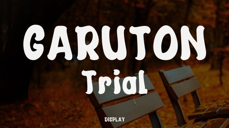 GARUTON Trial Font