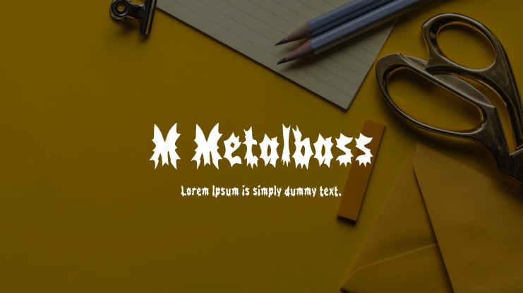 M Metalbass Font
