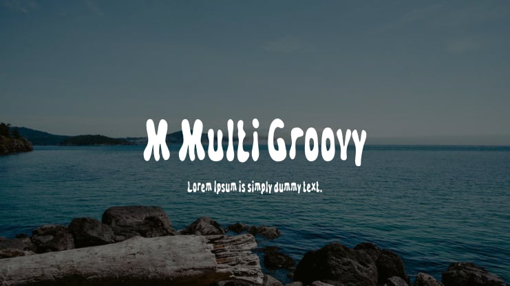 M Multi Groovy Font