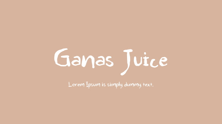 Ganas Juice Font