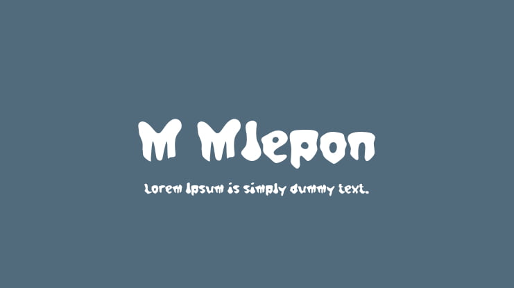 M Mlepon Font