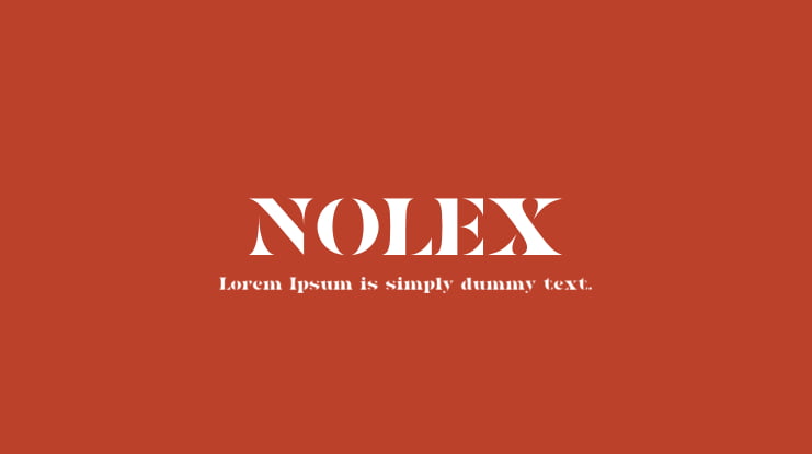 NOLEX Font