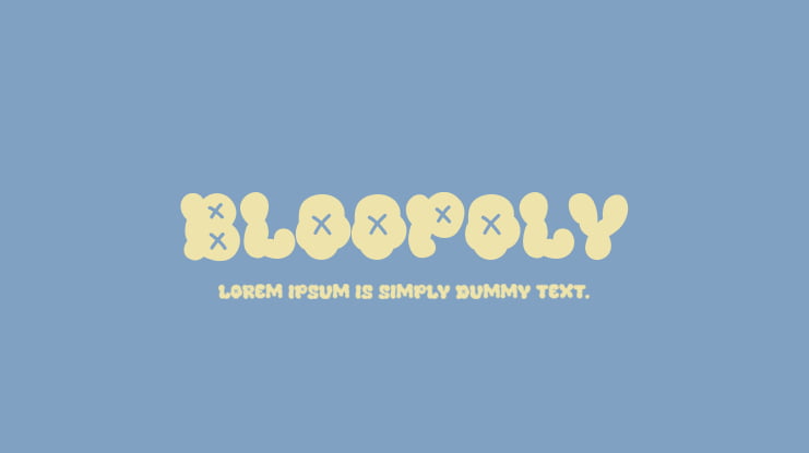 Bloopoly Font