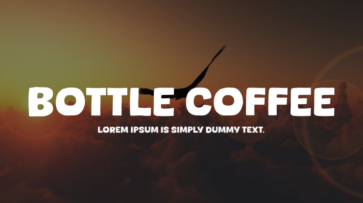 Bottle Coffee Font