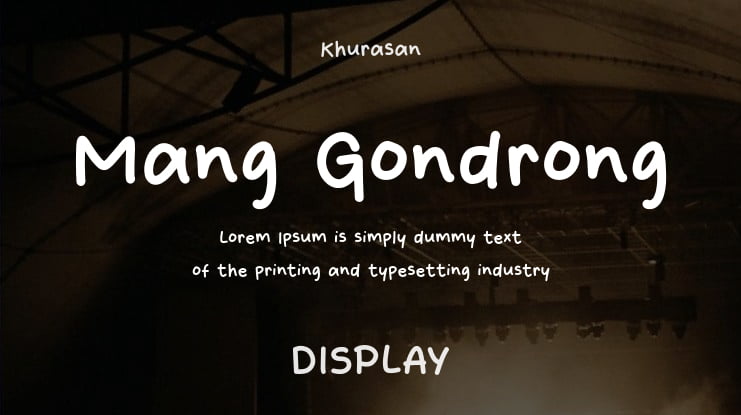 Mang Gondrong Font