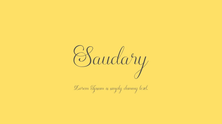 Saudary Font
